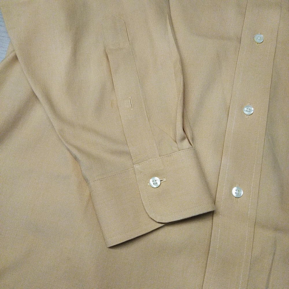 Jos. A. Bank Cream Dress Shirt New Sz 15.5-32 - Picture 4 of 5